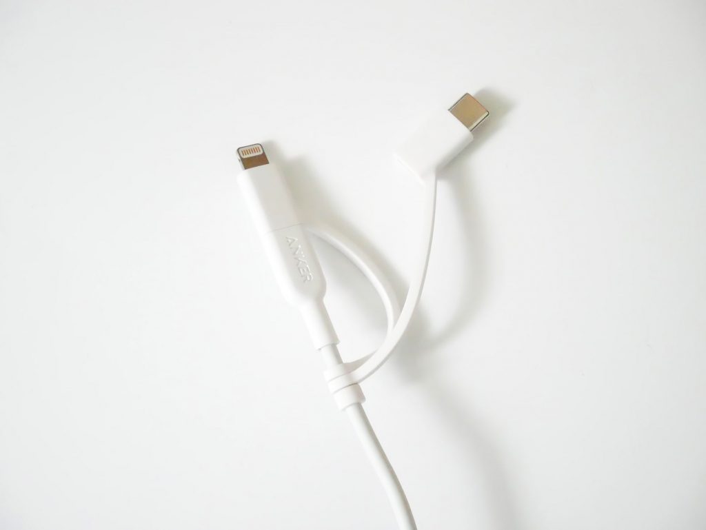 MicroUSBにLightning端子を装着