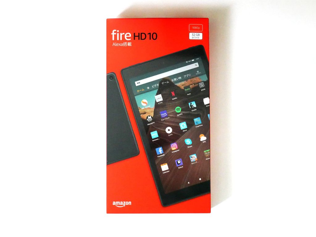 Fire HD 10 タブレット（第9世代）外箱表面